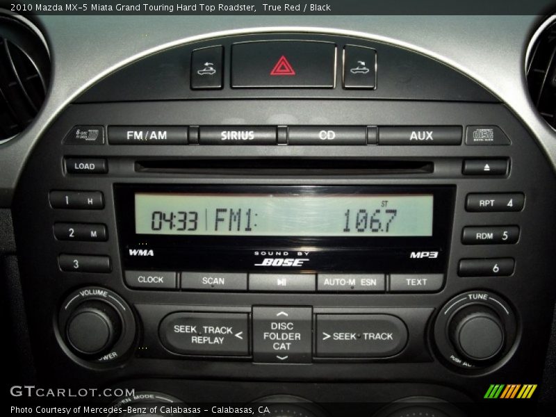 Audio System of 2010 MX-5 Miata Grand Touring Hard Top Roadster