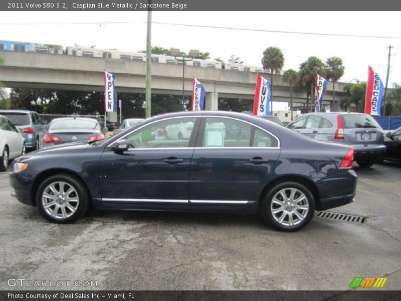 Caspian Blue Metallic / Sandstone Beige 2011 Volvo S80 3.2