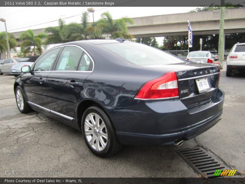 Caspian Blue Metallic / Sandstone Beige 2011 Volvo S80 3.2