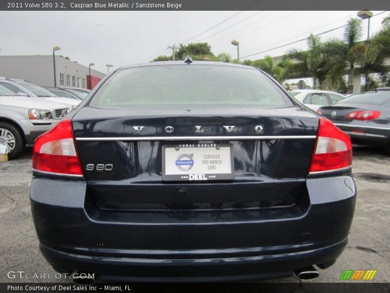 Caspian Blue Metallic / Sandstone Beige 2011 Volvo S80 3.2