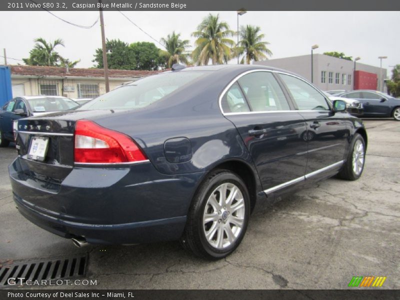 Caspian Blue Metallic / Sandstone Beige 2011 Volvo S80 3.2