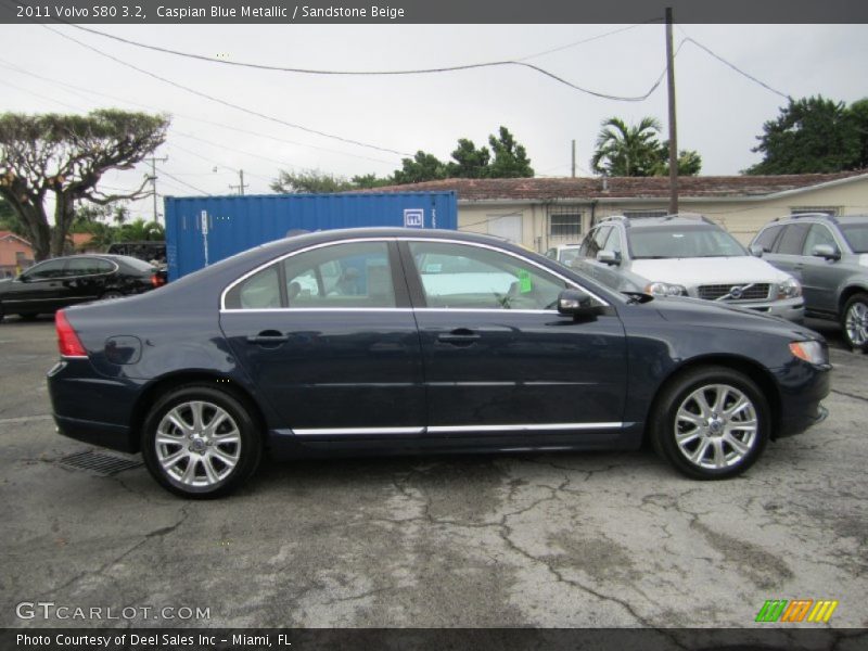 Caspian Blue Metallic / Sandstone Beige 2011 Volvo S80 3.2
