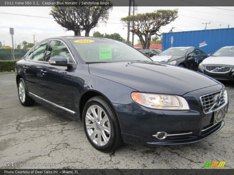 Caspian Blue Metallic / Sandstone Beige 2011 Volvo S80 3.2