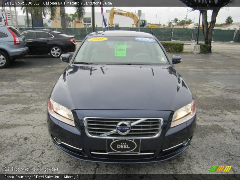 Caspian Blue Metallic / Sandstone Beige 2011 Volvo S80 3.2