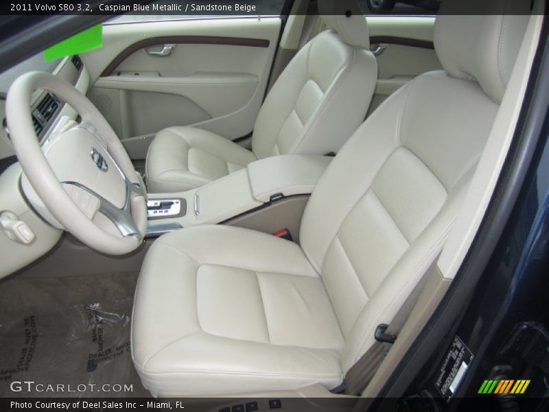 Caspian Blue Metallic / Sandstone Beige 2011 Volvo S80 3.2