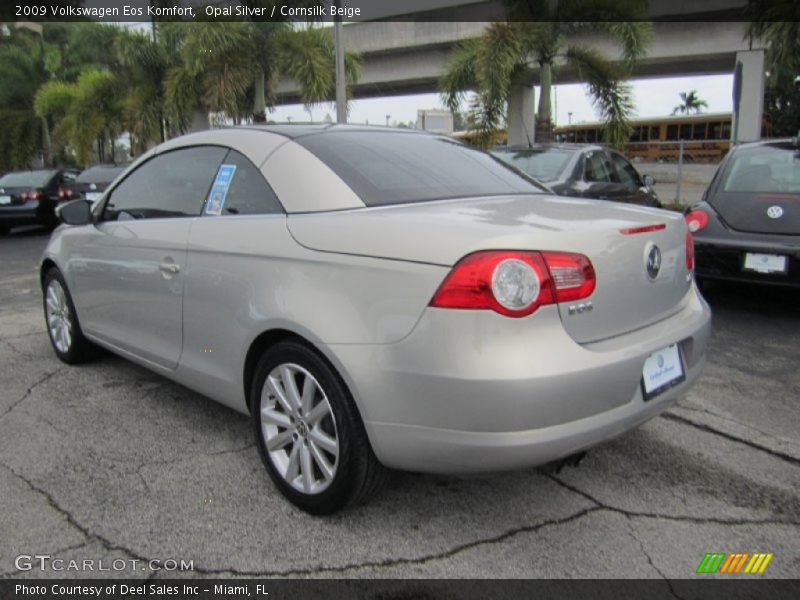 Opal Silver / Cornsilk Beige 2009 Volkswagen Eos Komfort