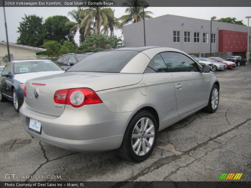 Opal Silver / Cornsilk Beige 2009 Volkswagen Eos Komfort