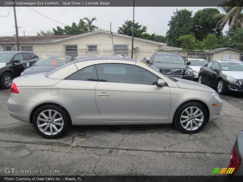 Opal Silver / Cornsilk Beige 2009 Volkswagen Eos Komfort