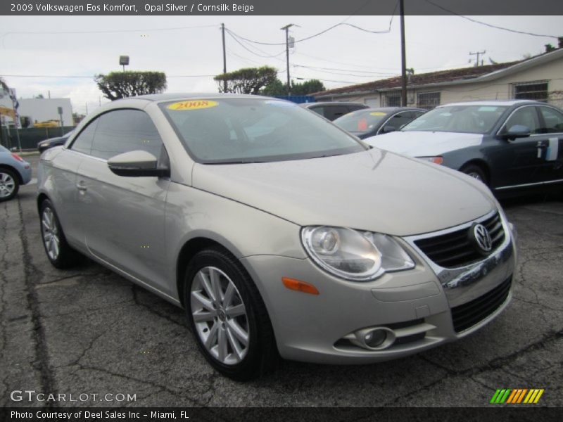 Opal Silver / Cornsilk Beige 2009 Volkswagen Eos Komfort