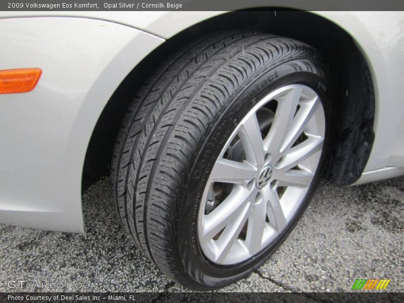 Opal Silver / Cornsilk Beige 2009 Volkswagen Eos Komfort