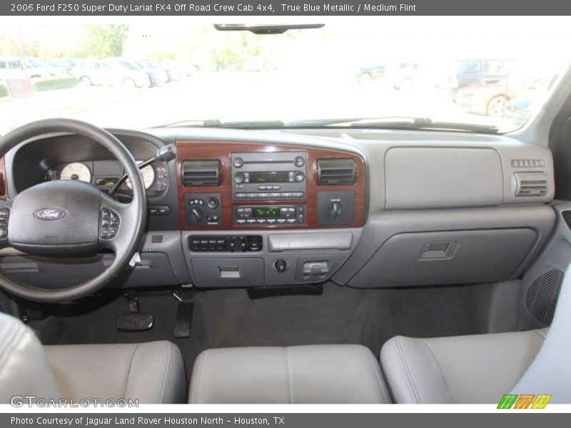 True Blue Metallic / Medium Flint 2006 Ford F250 Super Duty Lariat FX4 Off Road Crew Cab 4x4
