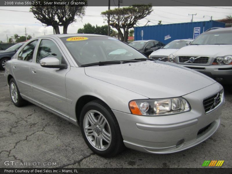 Silver Metallic / Graphite 2008 Volvo S60 2.5T