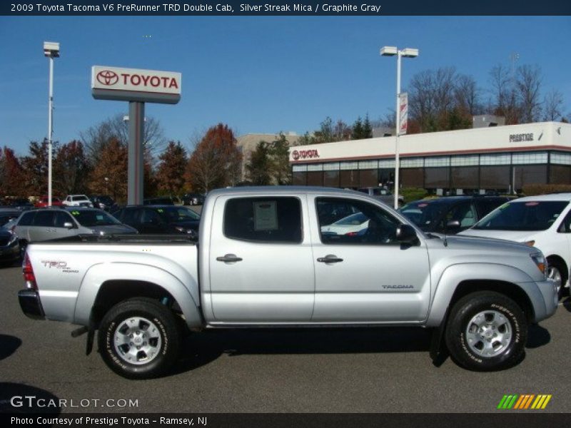 Silver Streak Mica / Graphite Gray 2009 Toyota Tacoma V6 PreRunner TRD Double Cab
