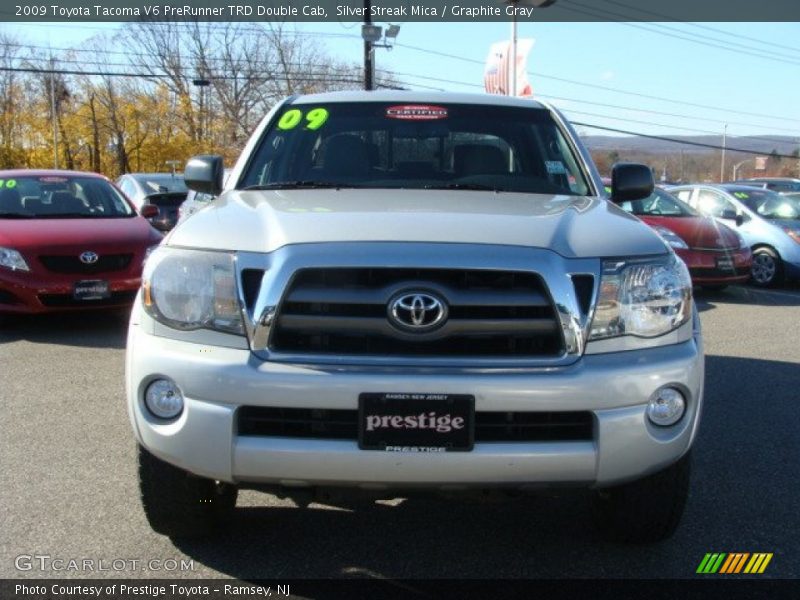 Silver Streak Mica / Graphite Gray 2009 Toyota Tacoma V6 PreRunner TRD Double Cab