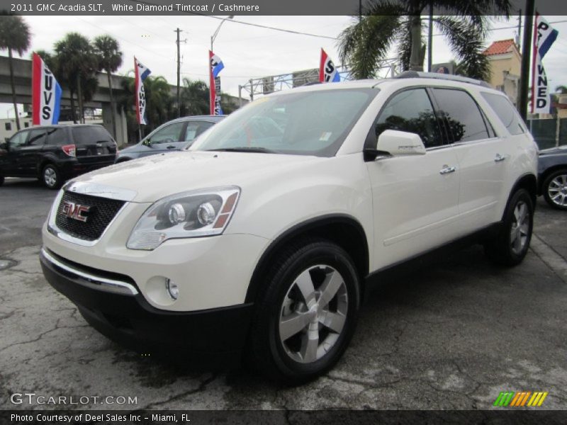 White Diamond Tintcoat / Cashmere 2011 GMC Acadia SLT