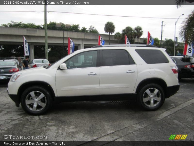 White Diamond Tintcoat / Cashmere 2011 GMC Acadia SLT