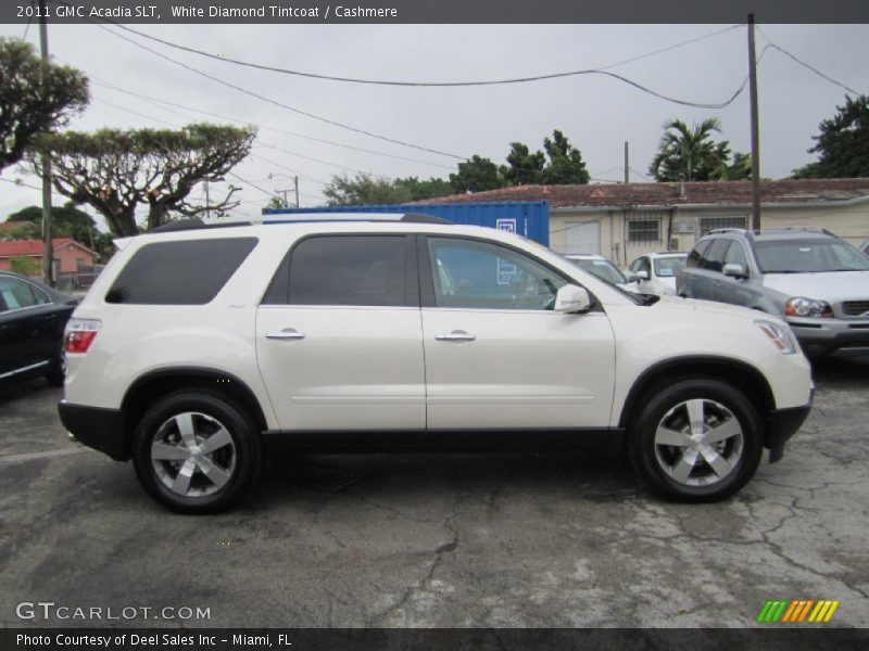 White Diamond Tintcoat / Cashmere 2011 GMC Acadia SLT