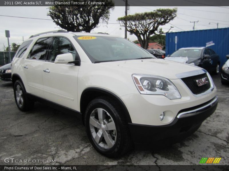White Diamond Tintcoat / Cashmere 2011 GMC Acadia SLT