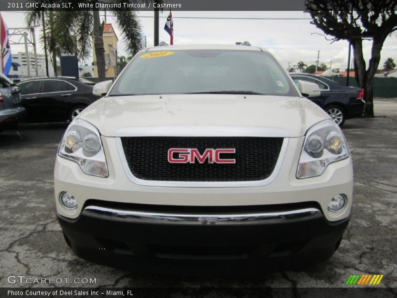 White Diamond Tintcoat / Cashmere 2011 GMC Acadia SLT
