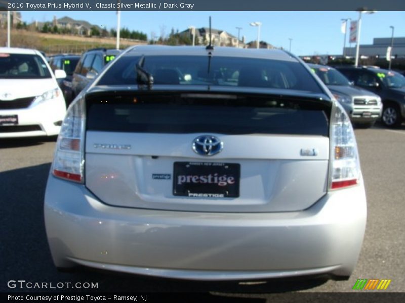 Classic Silver Metallic / Dark Gray 2010 Toyota Prius Hybrid V