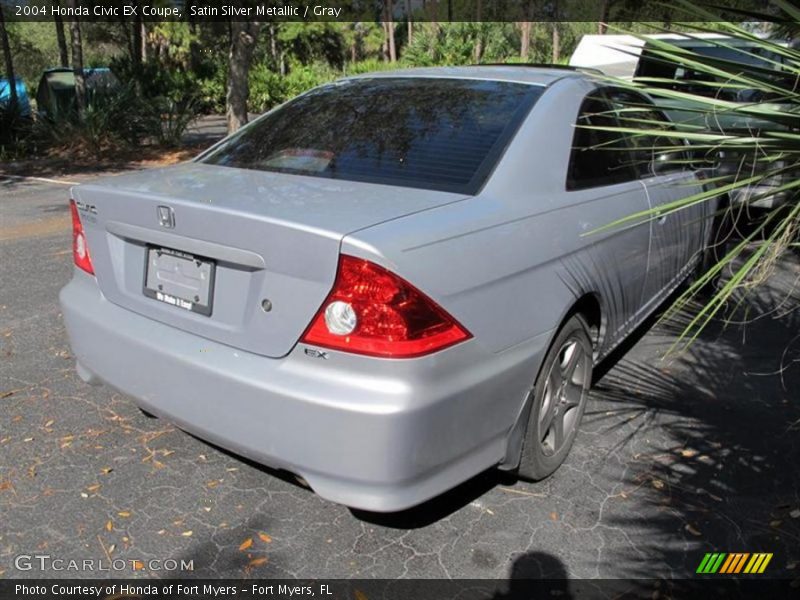 Satin Silver Metallic / Gray 2004 Honda Civic EX Coupe
