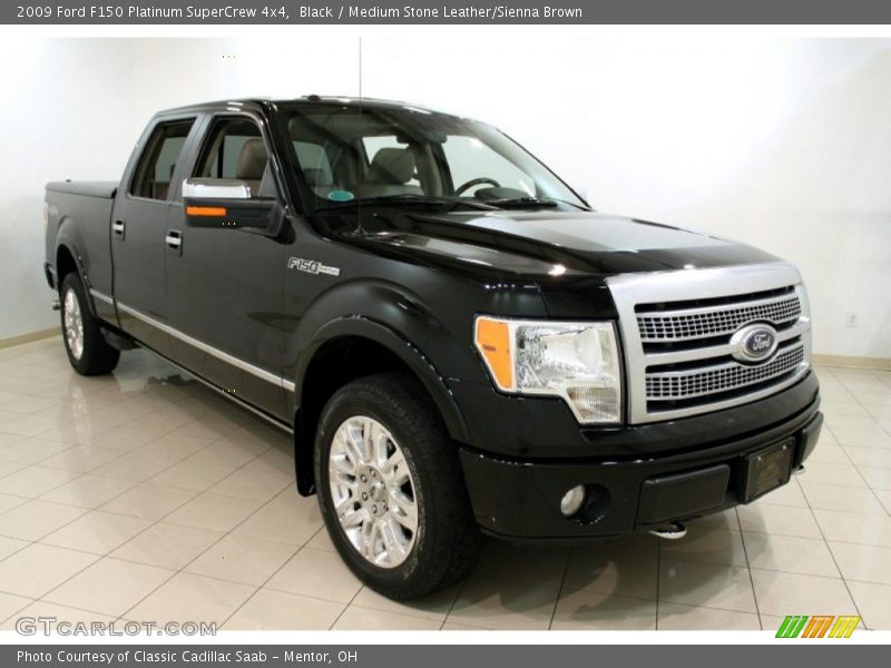 Black / Medium Stone Leather/Sienna Brown 2009 Ford F150 Platinum SuperCrew 4x4