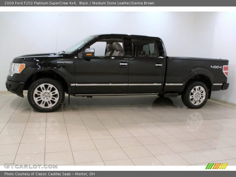 Black / Medium Stone Leather/Sienna Brown 2009 Ford F150 Platinum SuperCrew 4x4