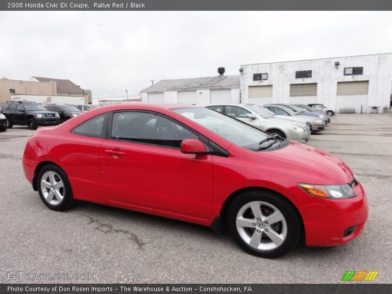 Rallye Red / Black 2008 Honda Civic EX Coupe