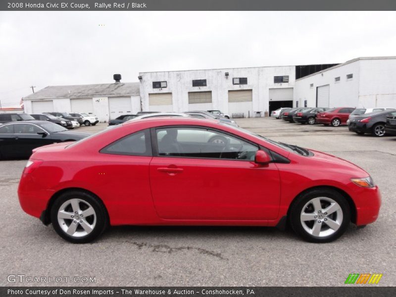 Rallye Red / Black 2008 Honda Civic EX Coupe