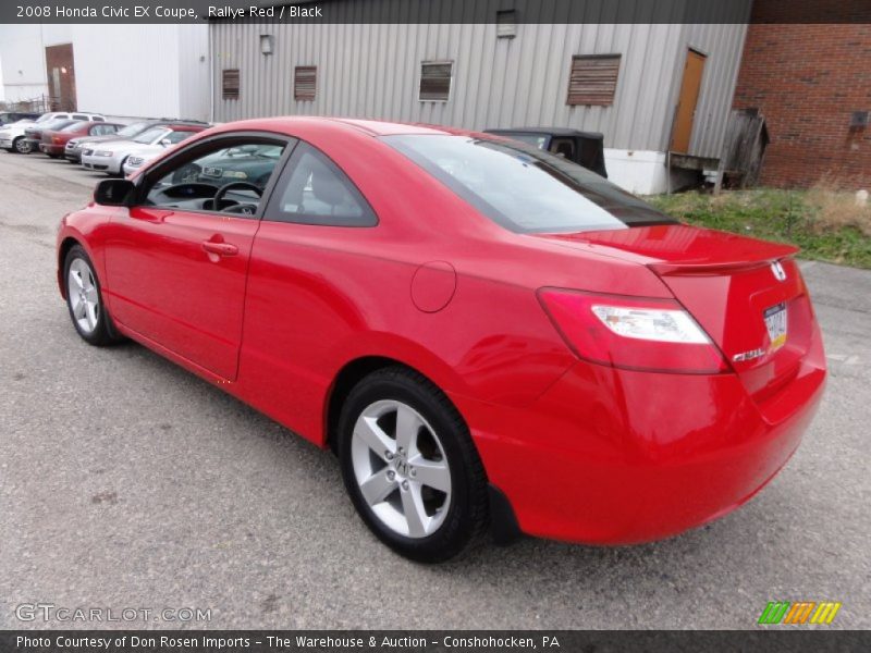 Rallye Red / Black 2008 Honda Civic EX Coupe