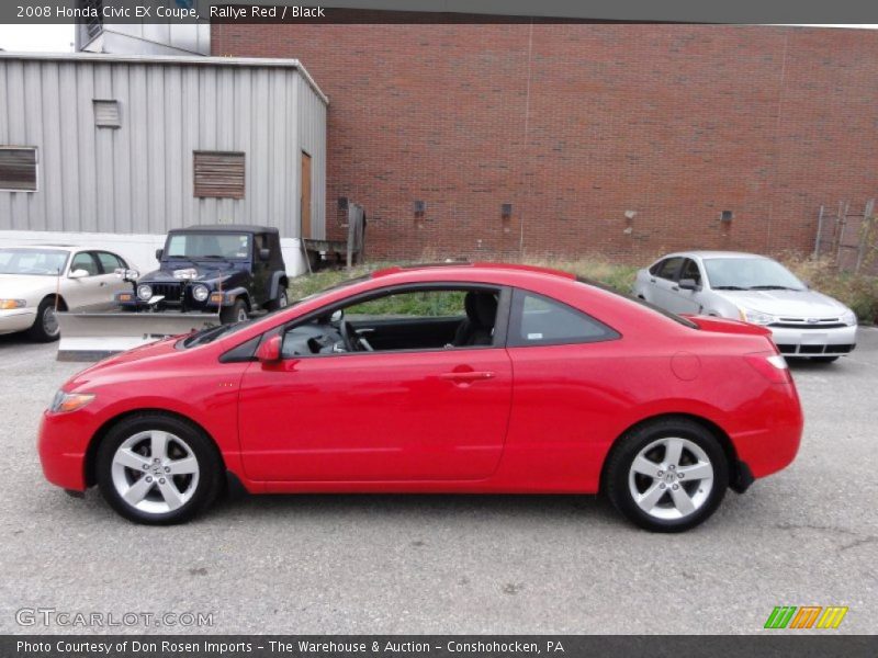 Rallye Red / Black 2008 Honda Civic EX Coupe