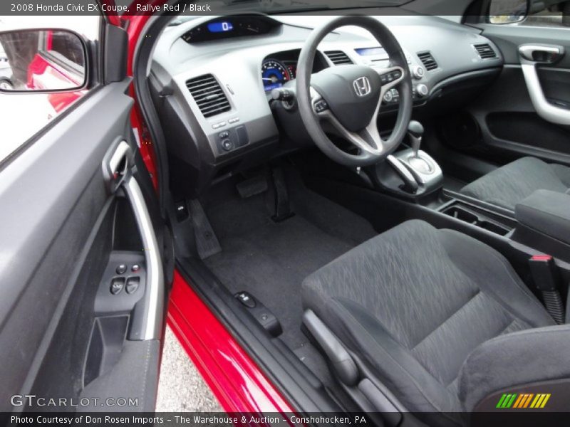 Rallye Red / Black 2008 Honda Civic EX Coupe