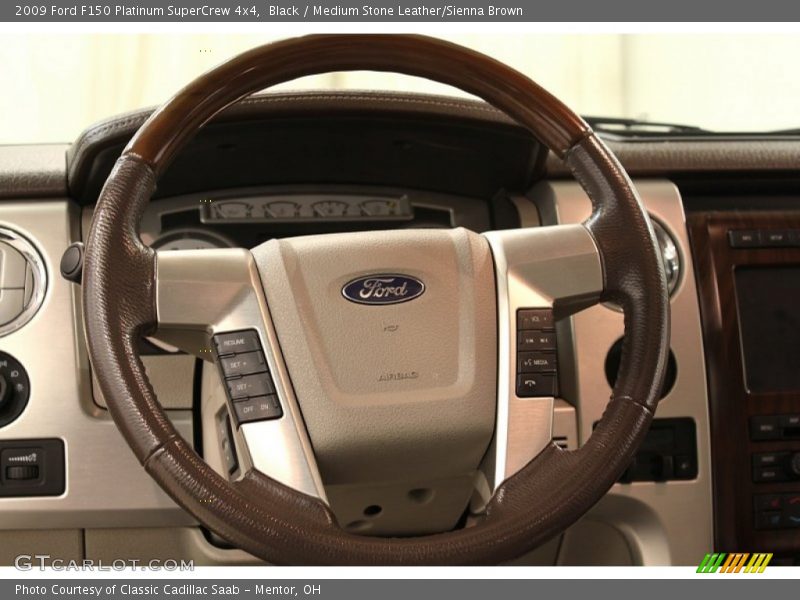 Black / Medium Stone Leather/Sienna Brown 2009 Ford F150 Platinum SuperCrew 4x4