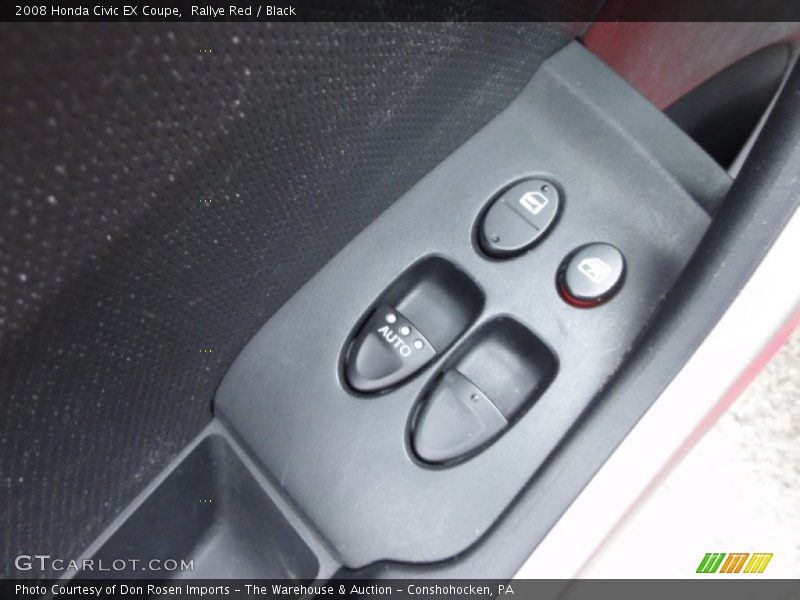 Rallye Red / Black 2008 Honda Civic EX Coupe
