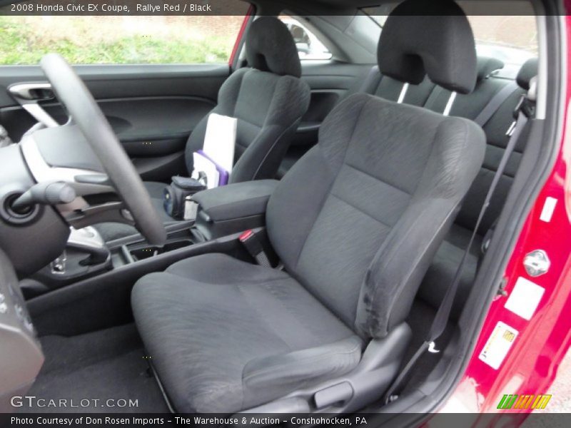 Rallye Red / Black 2008 Honda Civic EX Coupe