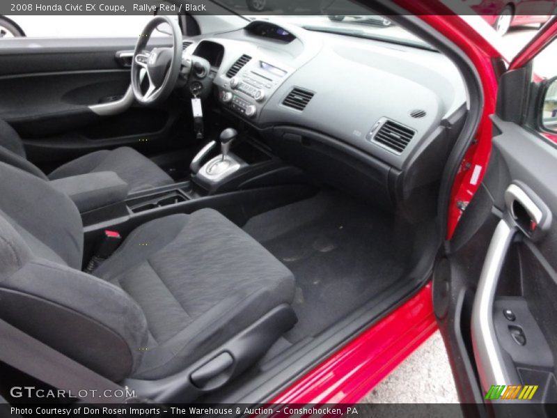 Rallye Red / Black 2008 Honda Civic EX Coupe