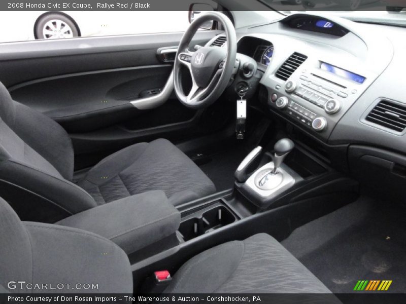 Rallye Red / Black 2008 Honda Civic EX Coupe