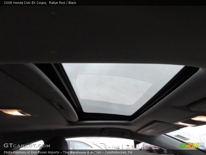 Rallye Red / Black 2008 Honda Civic EX Coupe