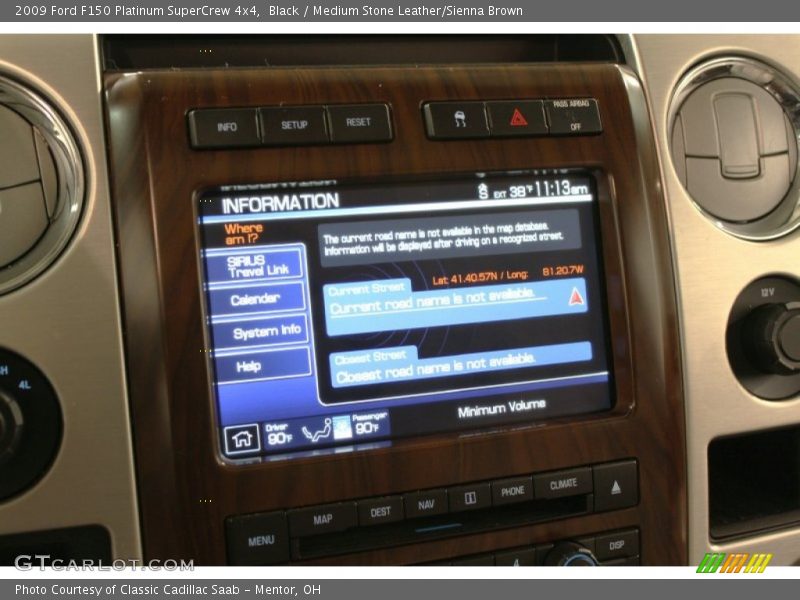 Black / Medium Stone Leather/Sienna Brown 2009 Ford F150 Platinum SuperCrew 4x4