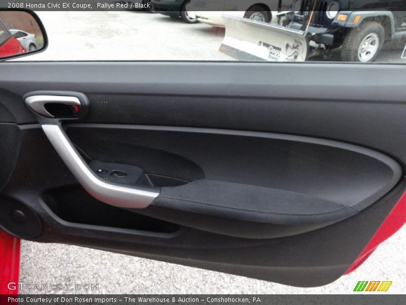 Rallye Red / Black 2008 Honda Civic EX Coupe