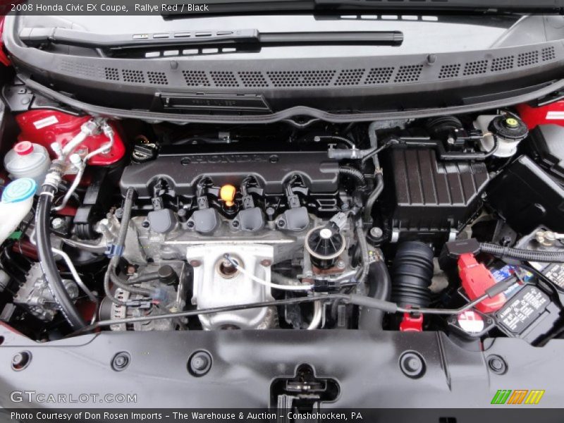 Rallye Red / Black 2008 Honda Civic EX Coupe