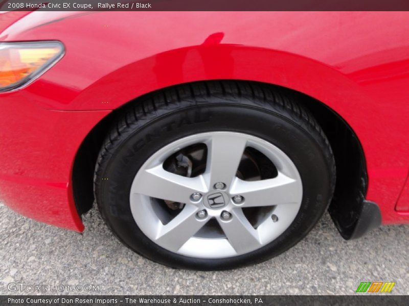 Rallye Red / Black 2008 Honda Civic EX Coupe