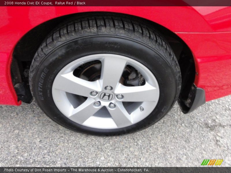 Rallye Red / Black 2008 Honda Civic EX Coupe