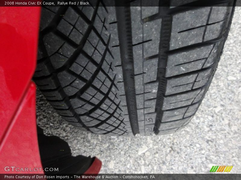 Rallye Red / Black 2008 Honda Civic EX Coupe