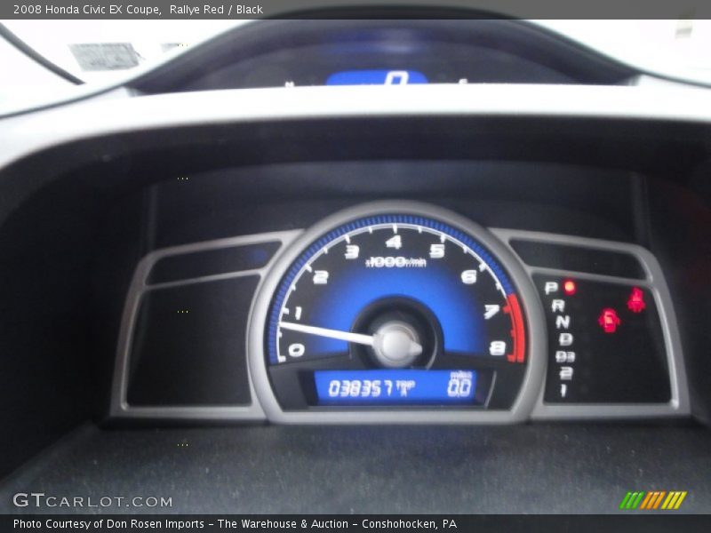 Rallye Red / Black 2008 Honda Civic EX Coupe