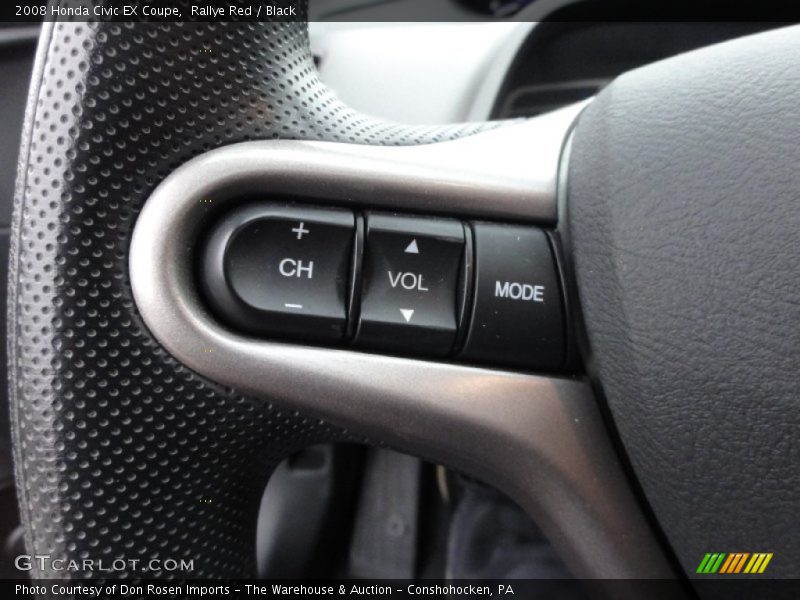 Rallye Red / Black 2008 Honda Civic EX Coupe