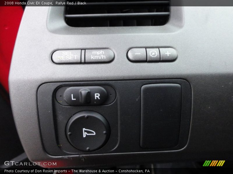 Rallye Red / Black 2008 Honda Civic EX Coupe
