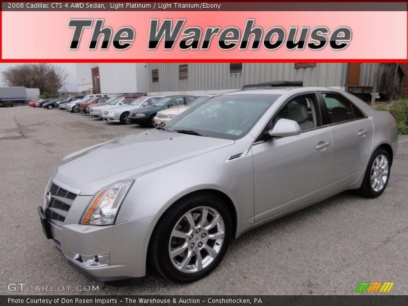 Light Platinum / Light Titanium/Ebony 2008 Cadillac CTS 4 AWD Sedan