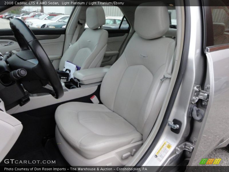  2008 CTS 4 AWD Sedan Light Titanium/Ebony Interior