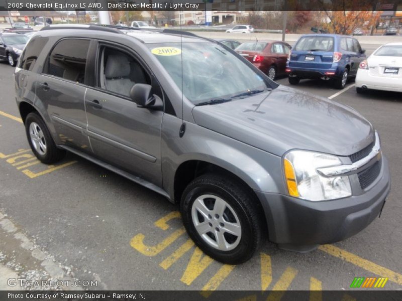 Dark Silver Metallic / Light Gray 2005 Chevrolet Equinox LS AWD